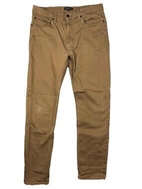 Banana Republic Mens Skinny Jeans Size 34x32 Brown Stretch 5-Pocket Design